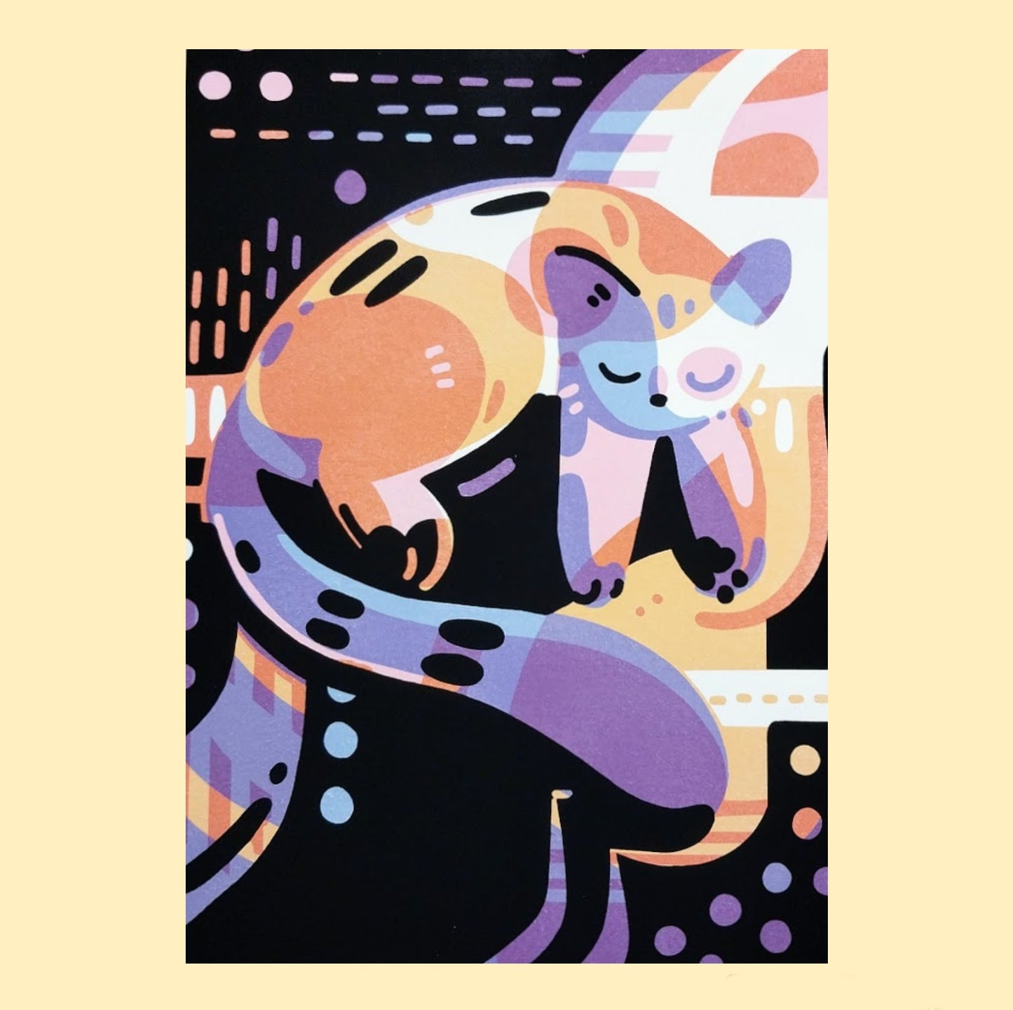 Print Cyber Cat 5x7