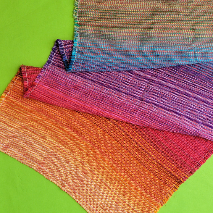 Tea Towel Woven Rainbow