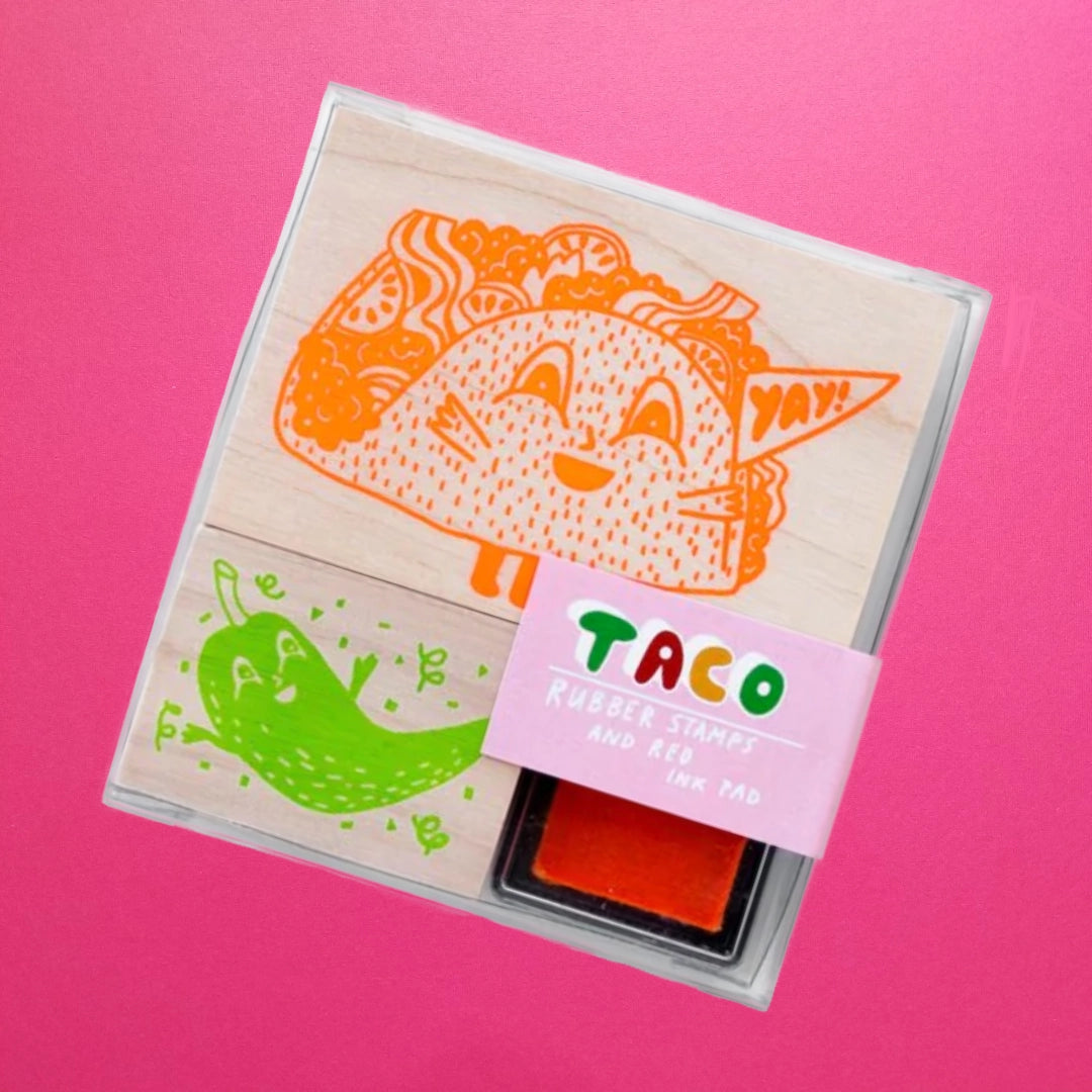 Taco and Hot Pepper Stamp Kit