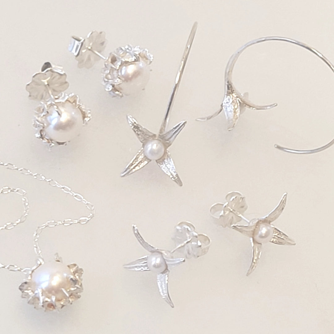 Silver & Pearl Jewelry