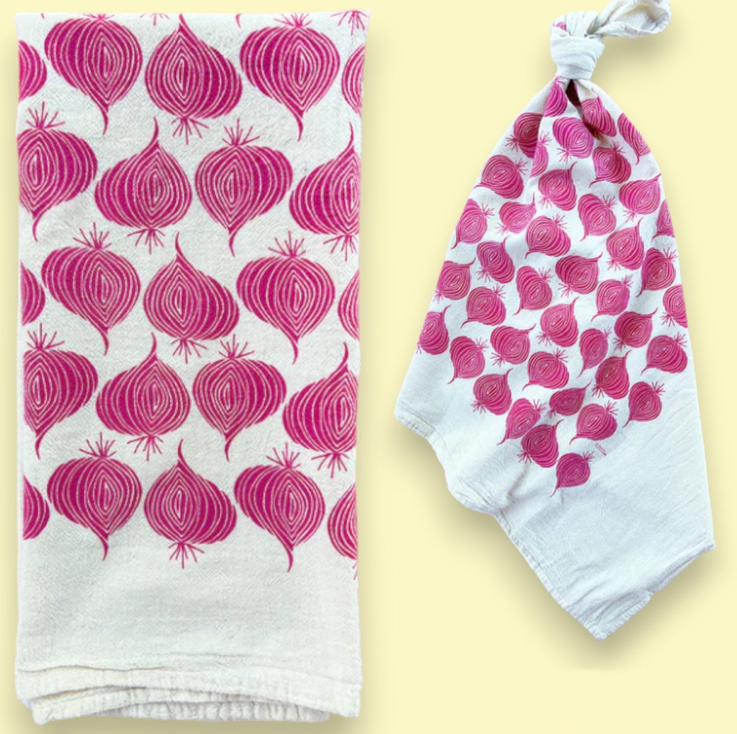 Tea Towel Red Onion