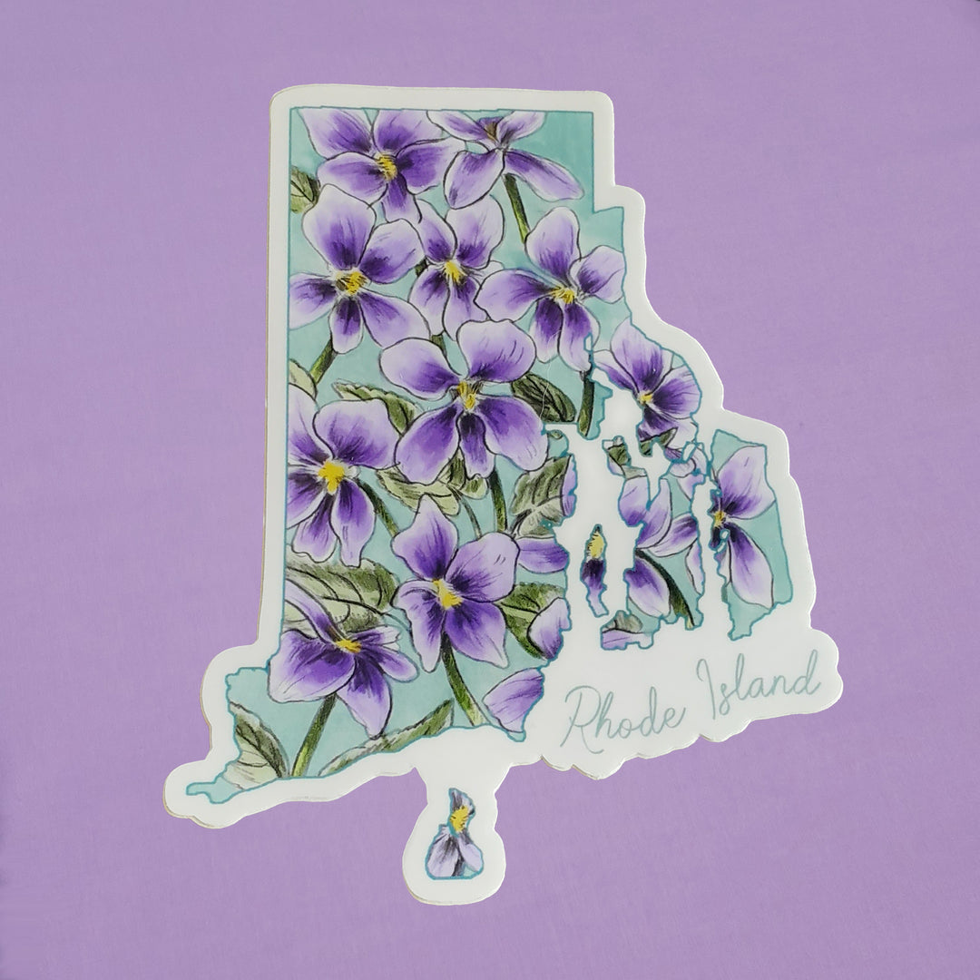 Sticker RI State Flower