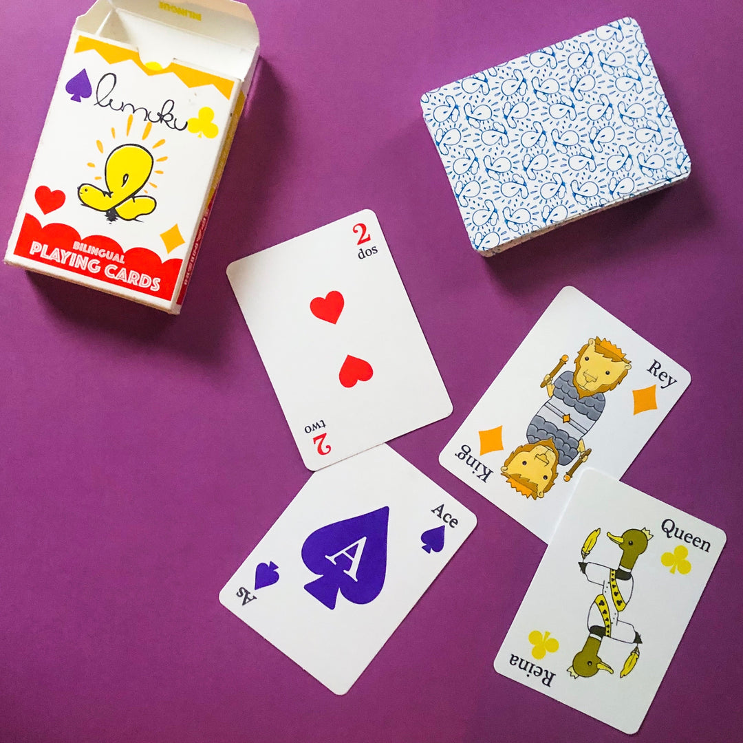 English-Spanish Bilingual Playing Cards