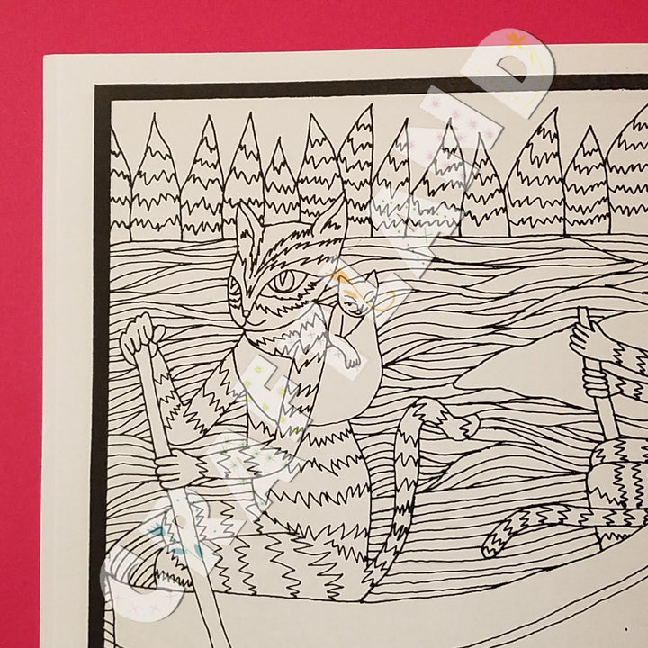 Coloring Book Cooperation Cats