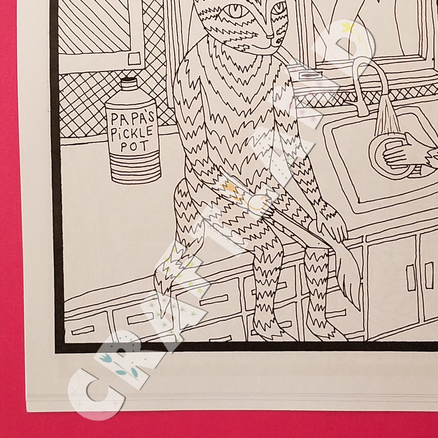 Coloring Book Cooperation Cats