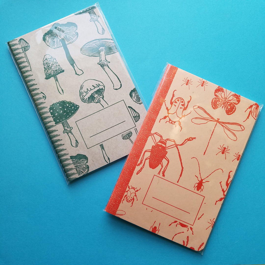 Insect and Mushroom Notebooks