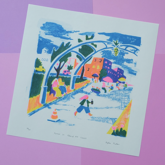 Print Summer in Federal Hill 11x11