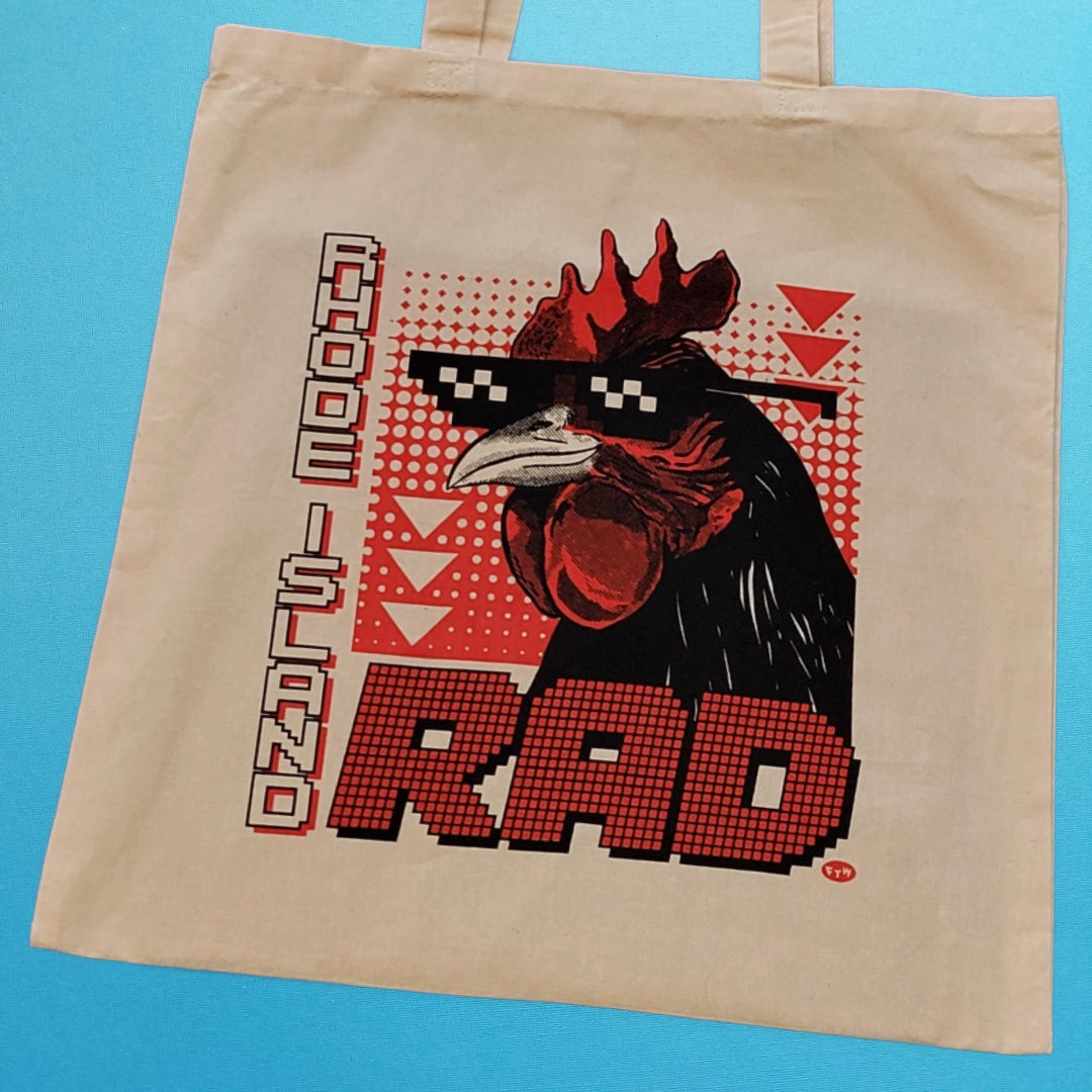 Rad Rooster Tote Bag