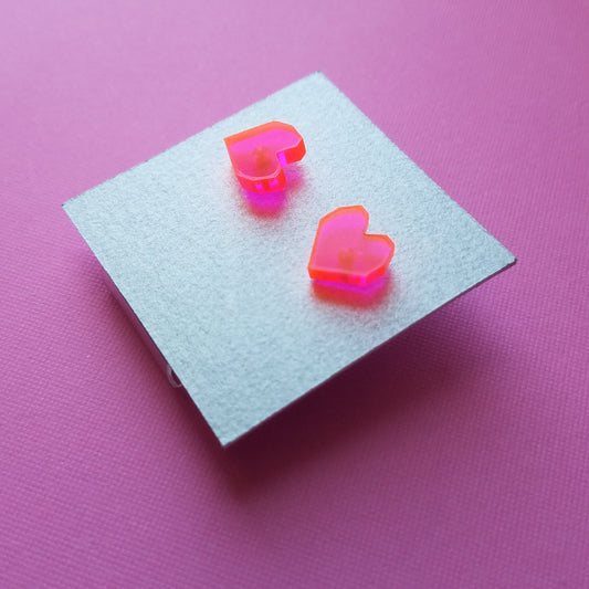 E Stud Heart ht pk