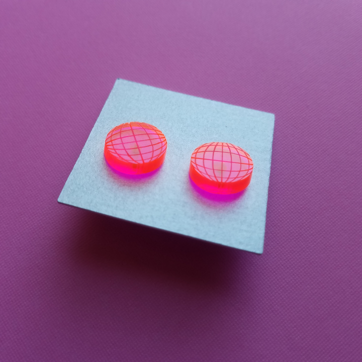 Acrylic Disco Earrings