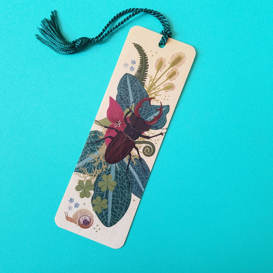 Little Gold Fox Wooden Bookmarks