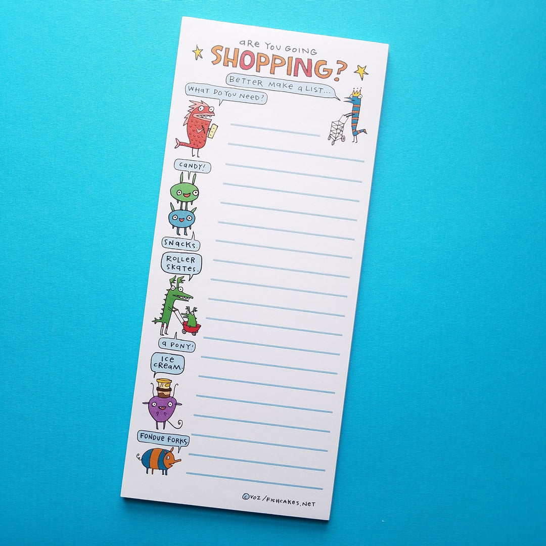 Note Pad Shopping List