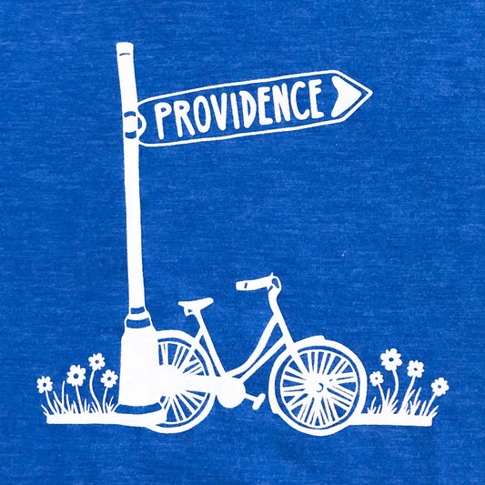 T-Shirt Mens PVD Bike blue