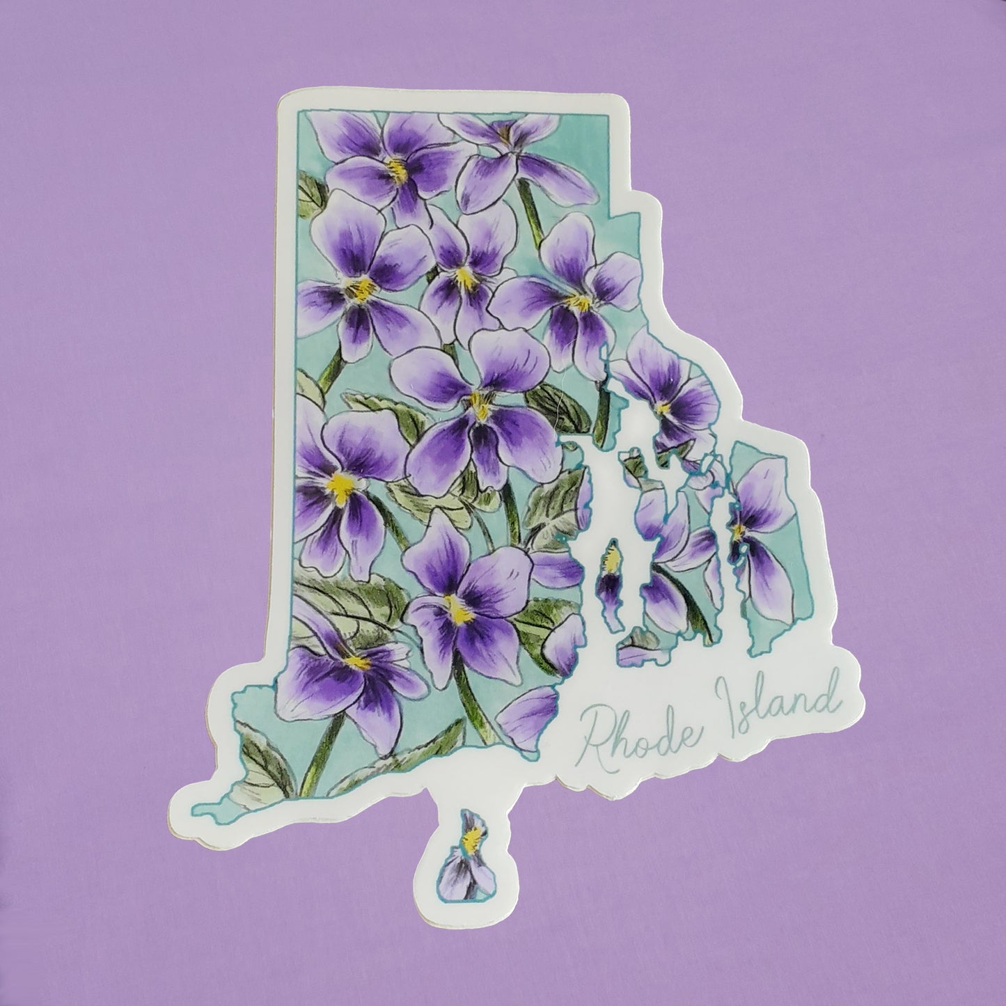 Sticker RI State Flower