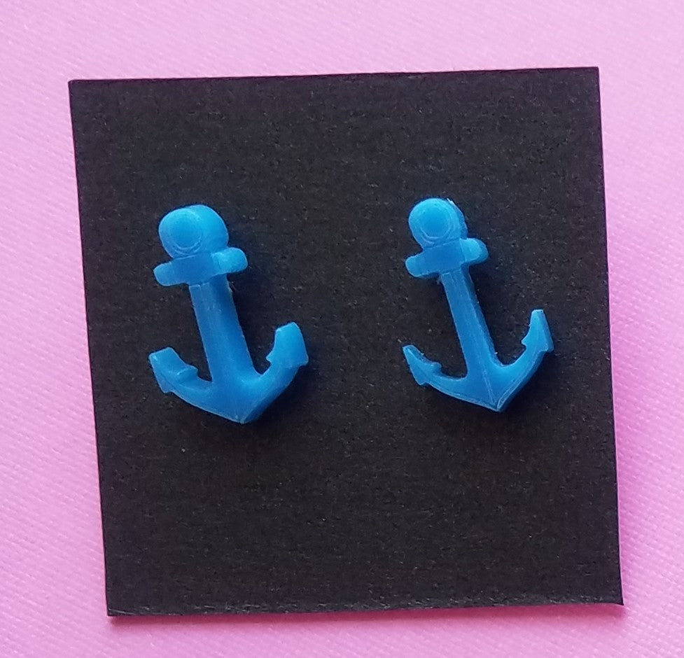 Acrylic Anchor Earrings