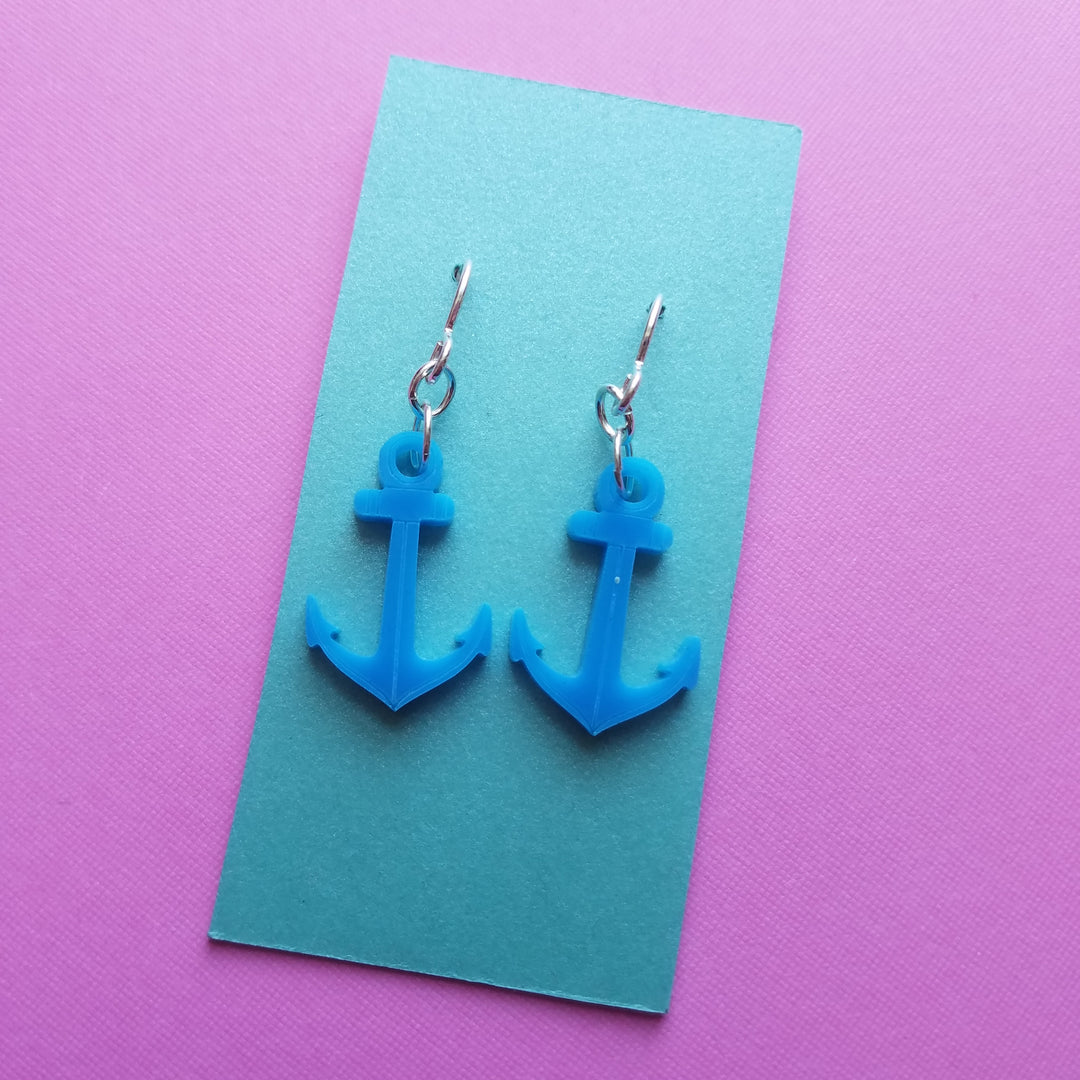 Acrylic Anchor Earrings