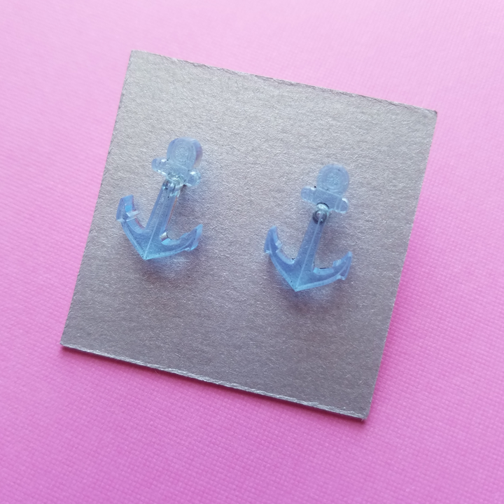 Acrylic Anchor Earrings