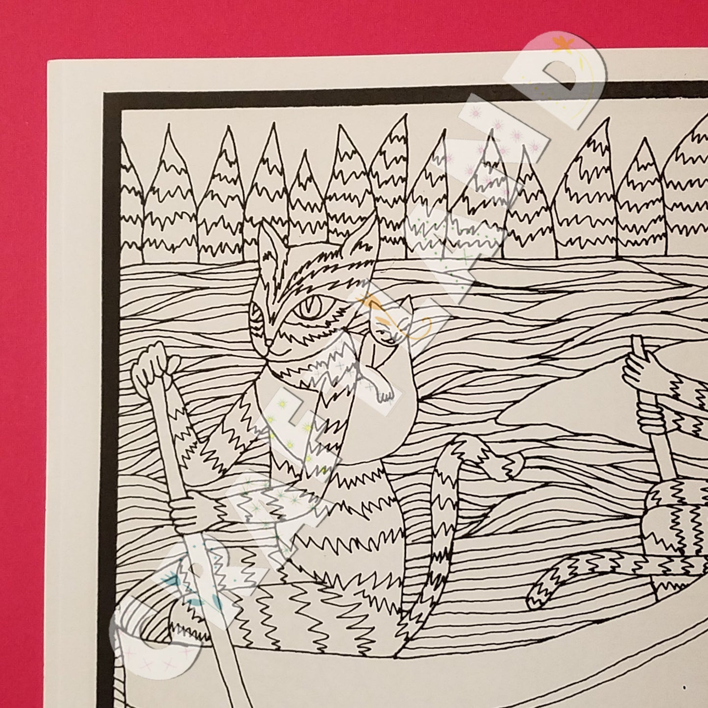 Coloring Book Cooperation Cats