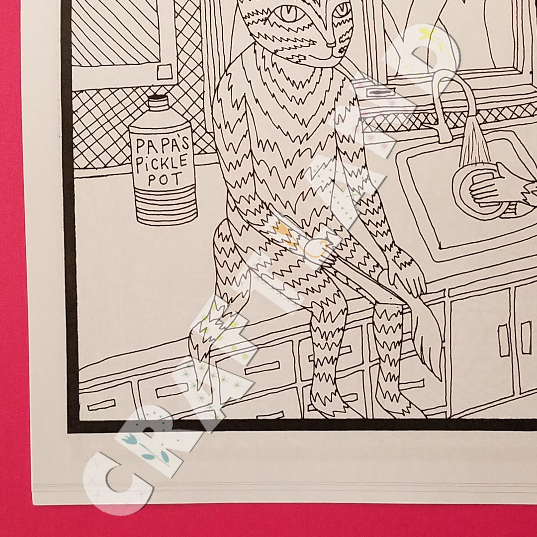 Coloring Book Cooperation Cats