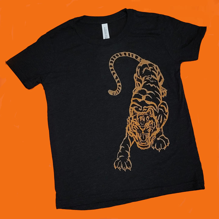 Grey Tiger Kid's T-Shirt