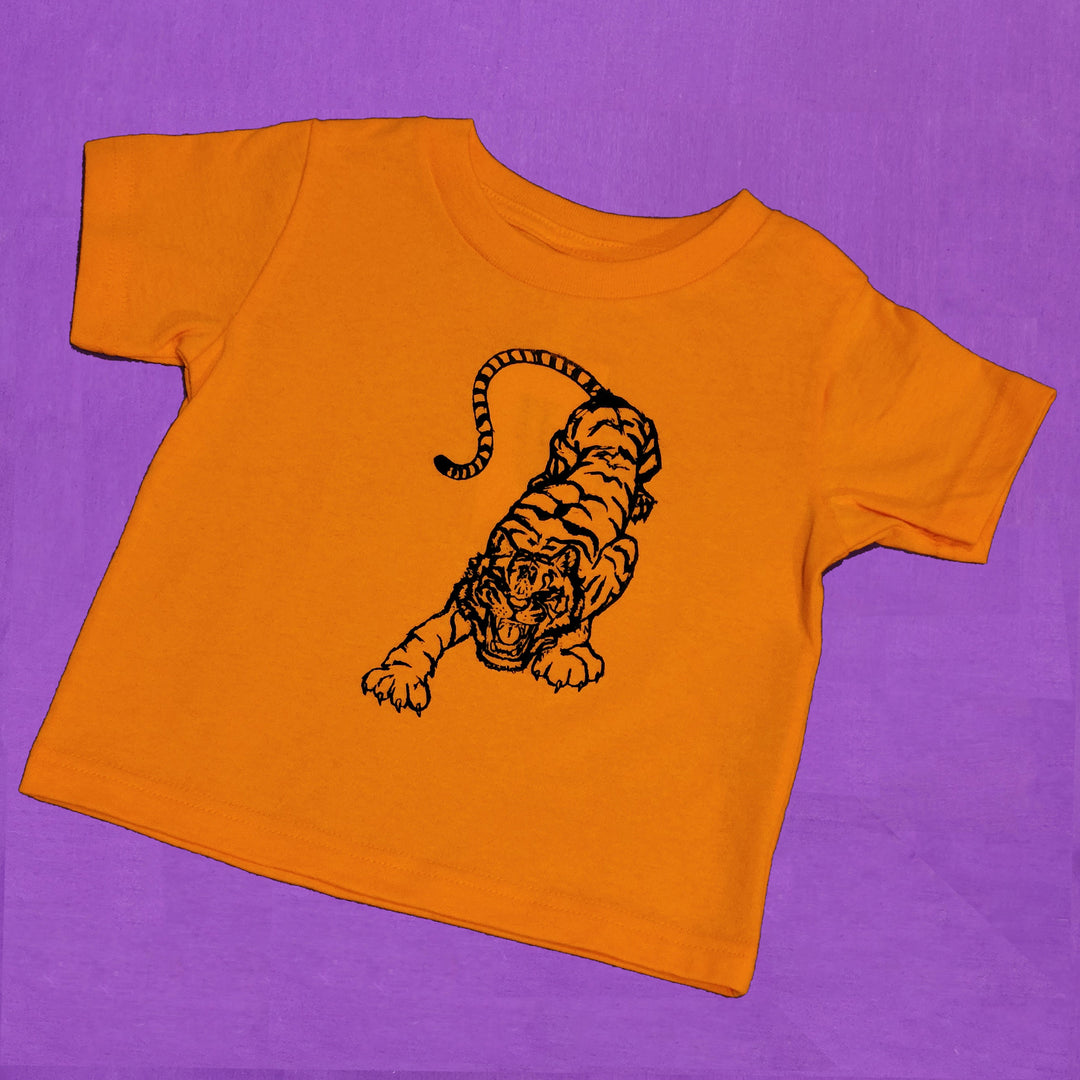 Orange Tiger Kid's T-Shirt