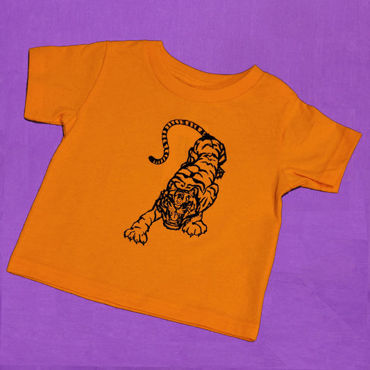 T-Shirt Kids Orange Tiger