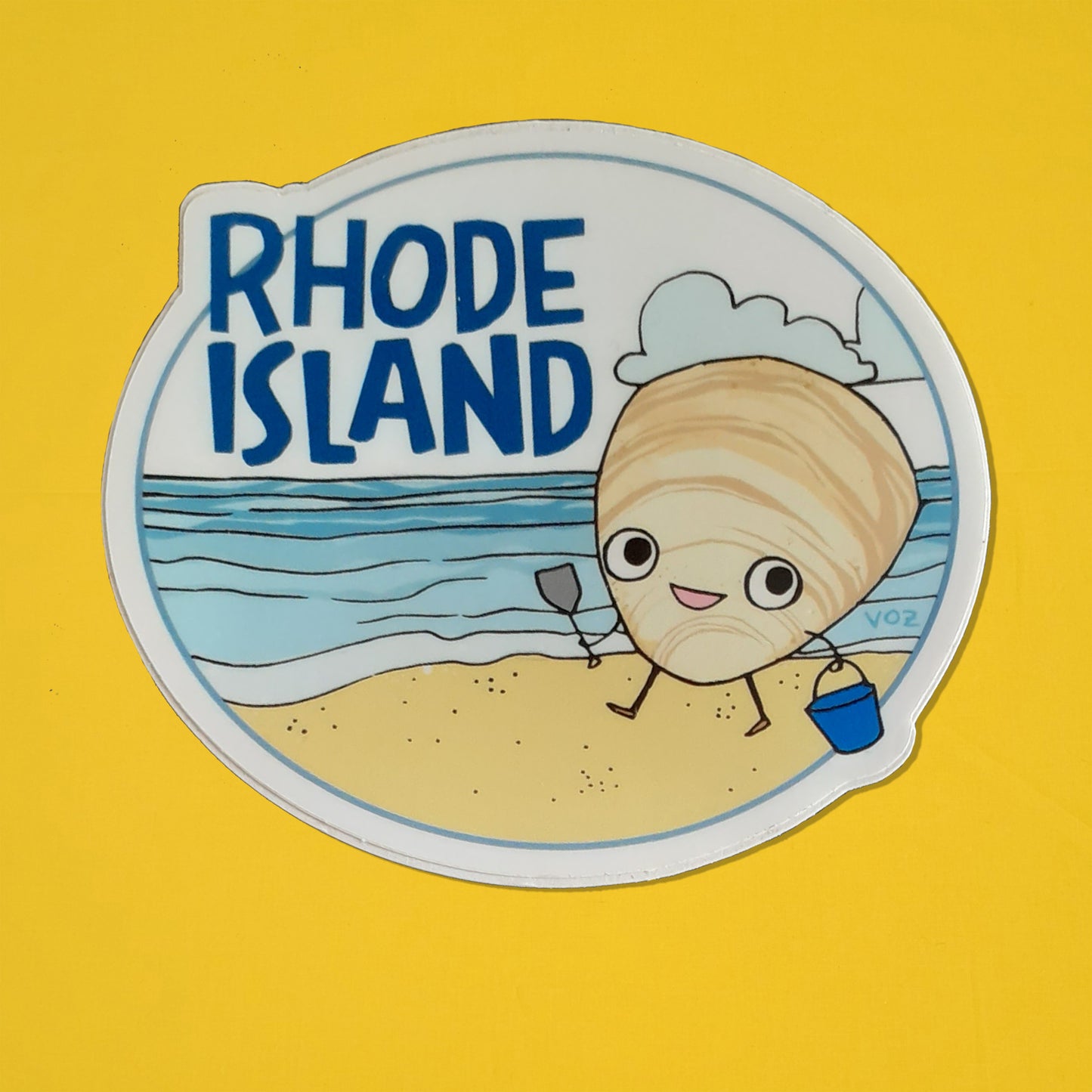 Sticker RI Quahog